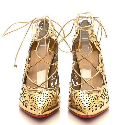 Christian Louboutin Metallic Impera 120 Pumps 39 Gold 2 of 8