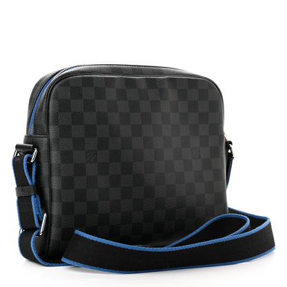 Louis Vuitton Damier Graphite Dayton Reporter PM Blue 3 of 11