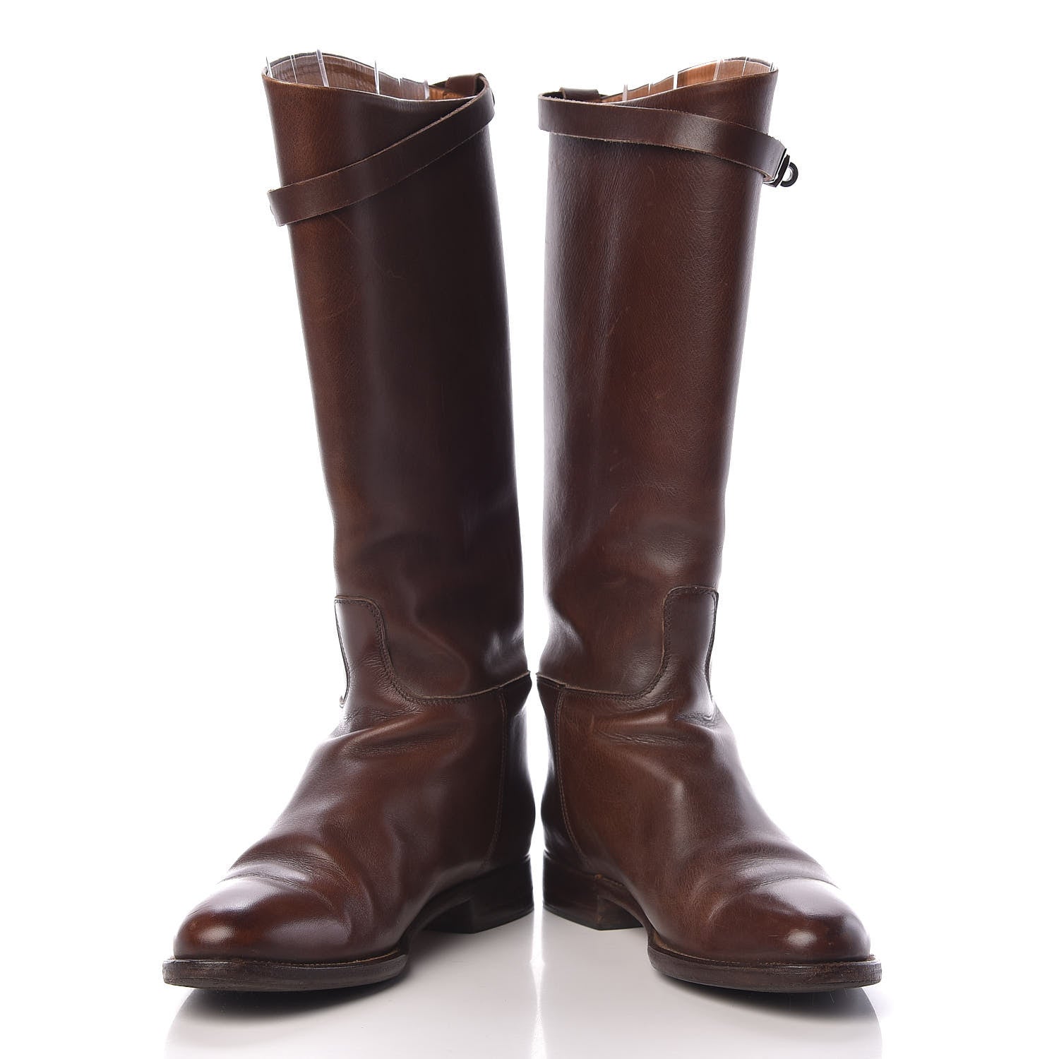 Hermes Box Kelly Jumping Boots 37 Chocolate 5 of 24