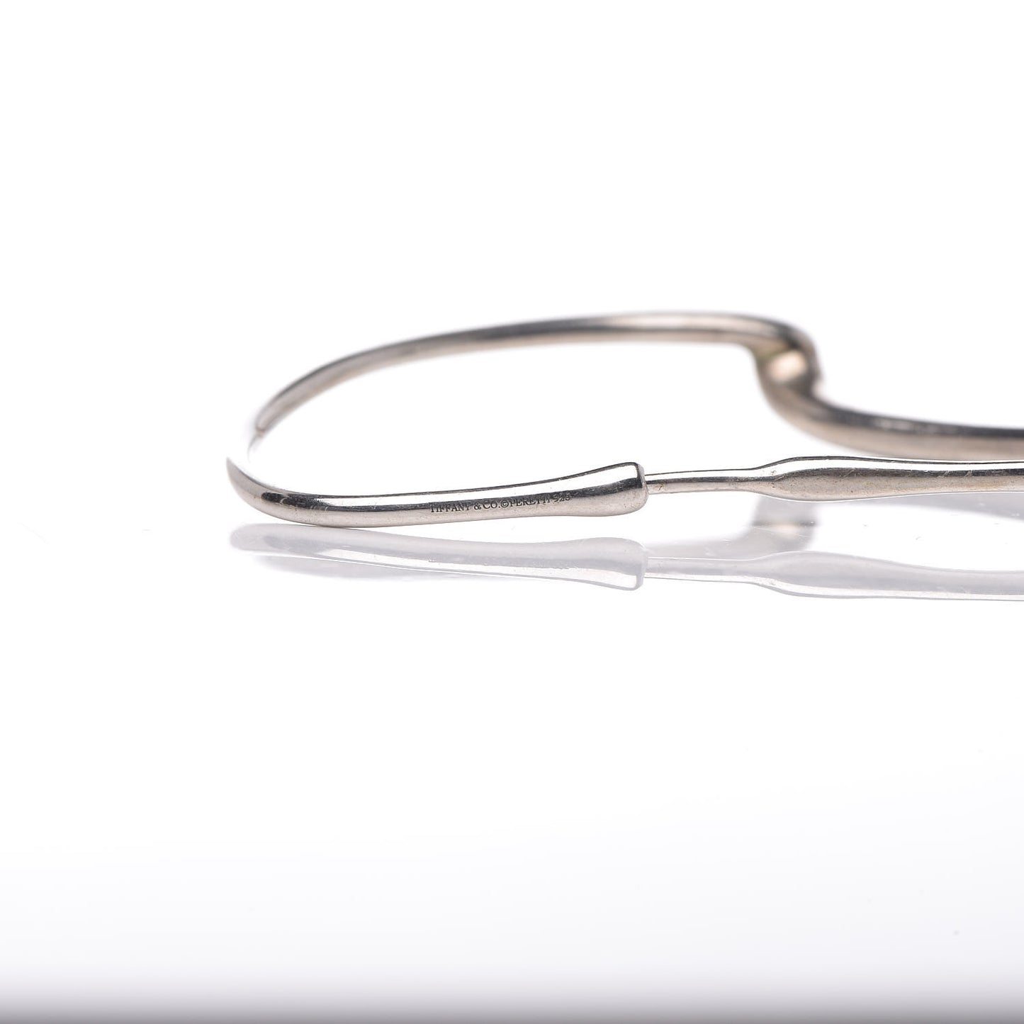 Sterling Silver Small Elsa Peretti Open Heart Hoop Earrings