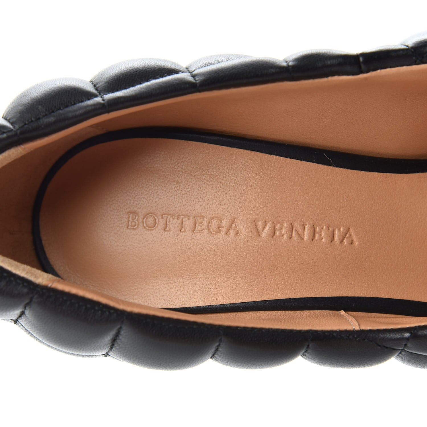Bottega Veneta Nappa Matelasse Captoe Pumps 36 Black 8 of 10