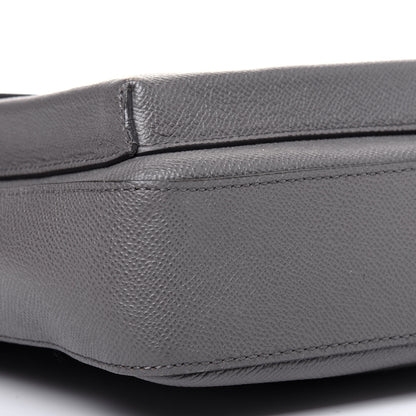 Burberry Calfskin Messenger Bag Grey 9 of 16
