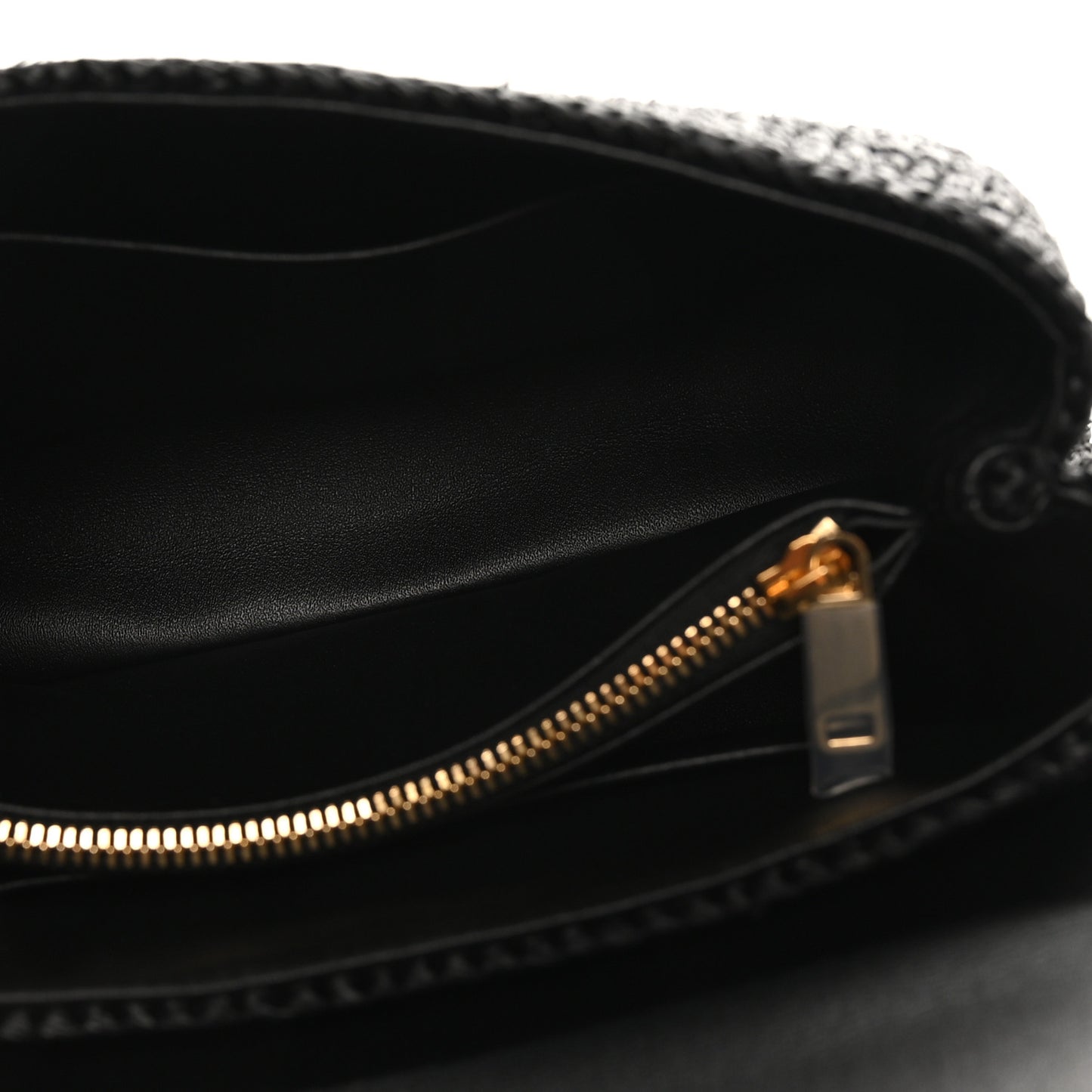 Raffia Calfskin Teen Nino Black
