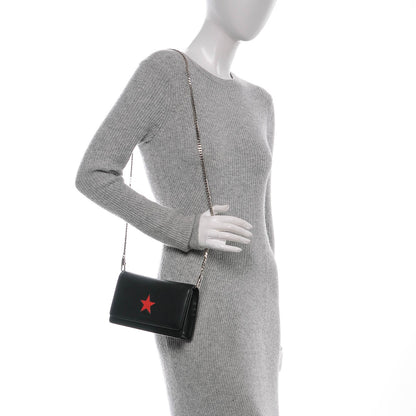 Givenchy Calfskin Star Pandora Chain Wallet Black 2 of 7