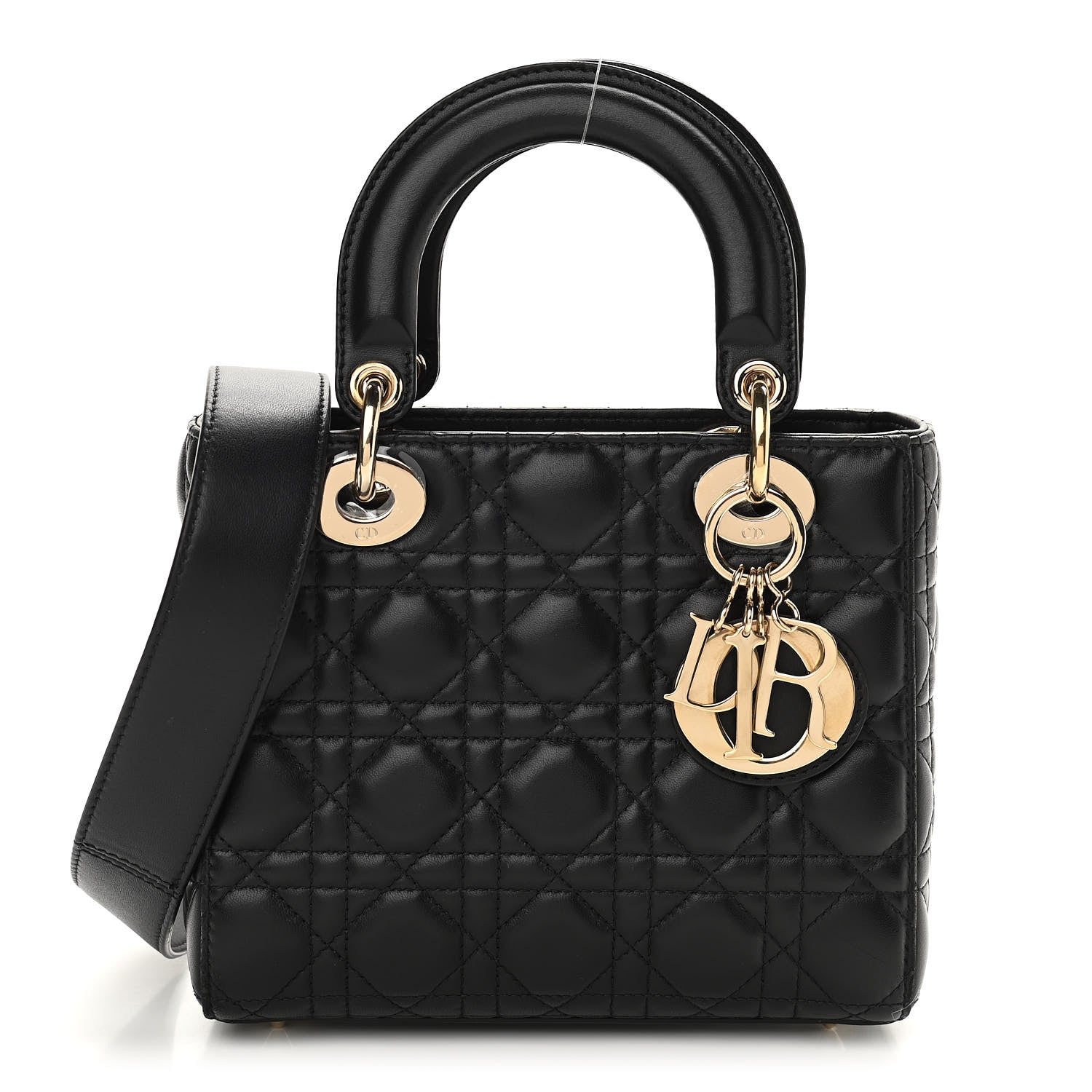 Christian Dior Lambskin Cannage Small My ABCDior Lady Dior Black 1 of 11