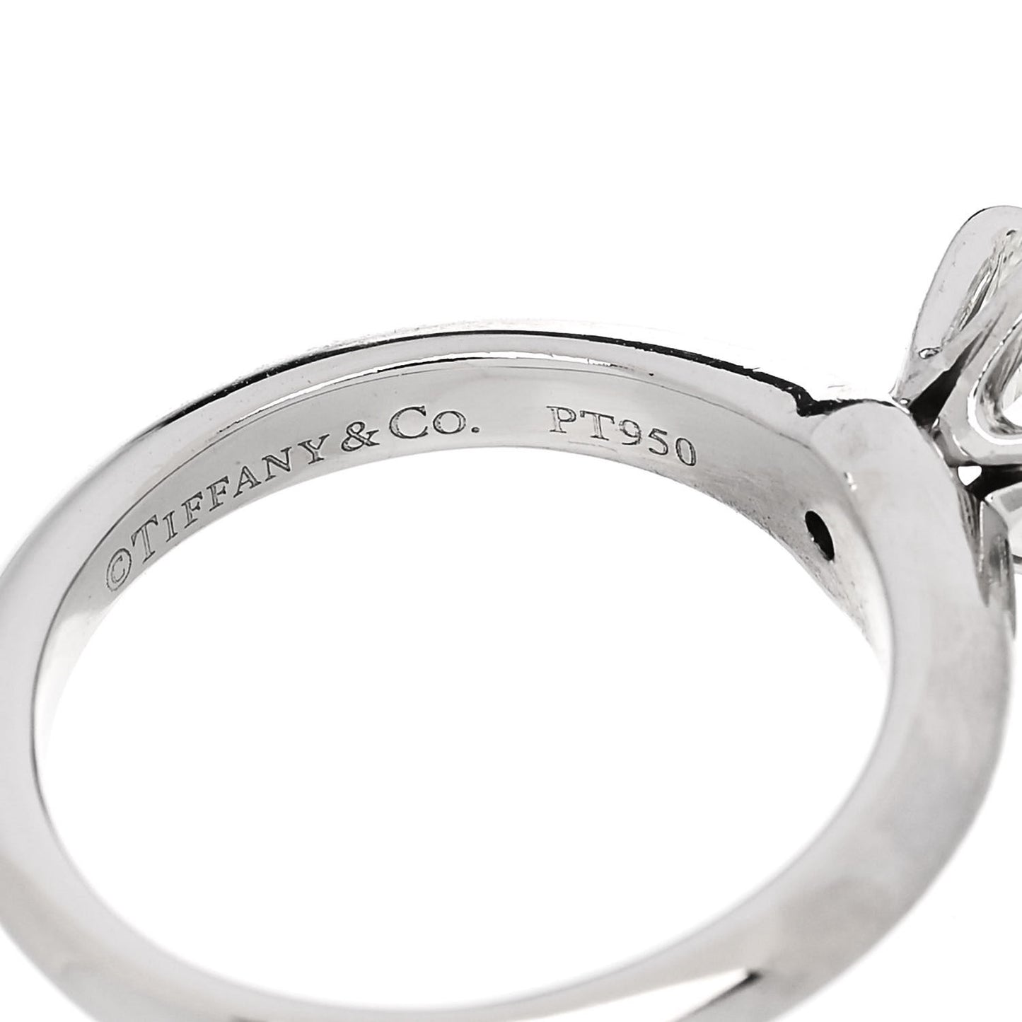 Platinum Diamond 1.02ct Solitaire Engagement Ring 48 4.5
