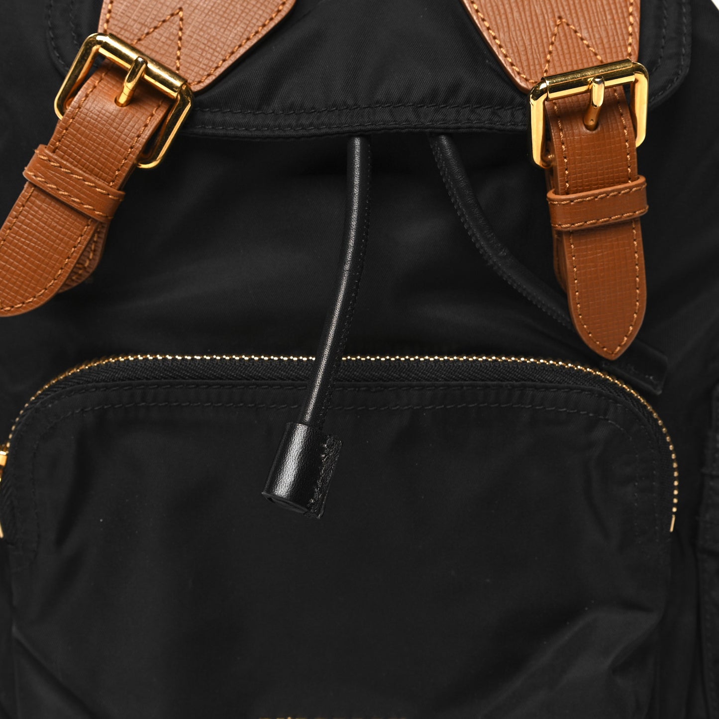 Nylon Medium Rucksack Backpack Black