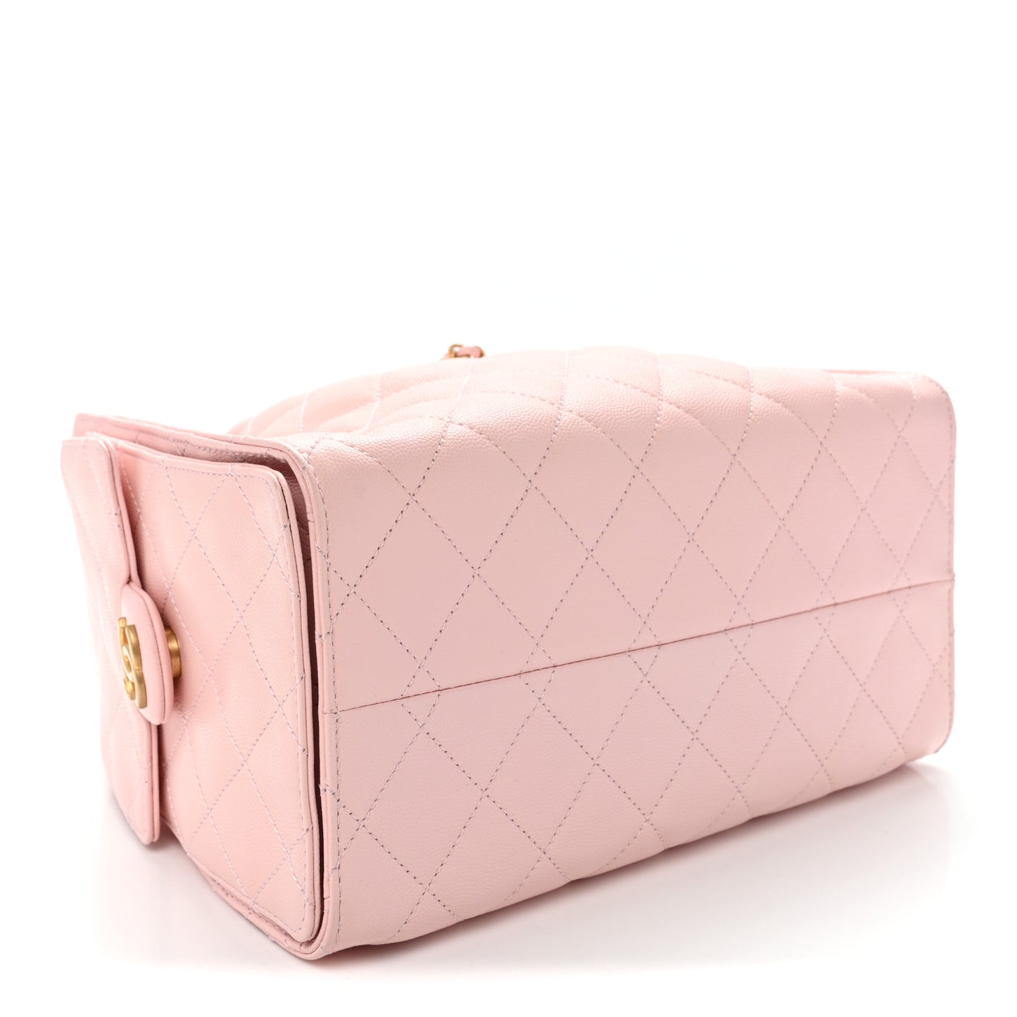 Caviar Quilted Small Chanel 25 Handbag Light Pink