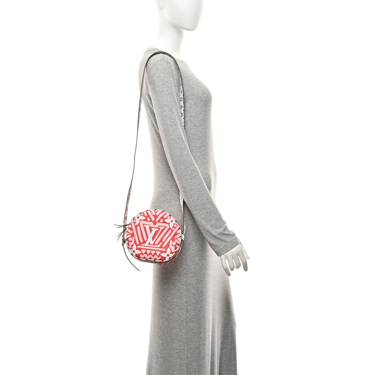 Louis Vuitton Monogram Giant Crafty Boite Chapeau Souple PM Rouge Rose Creme 2 of 9