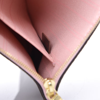 Louis Vuitton Damier Ebene Neverfull MM GM Pochette Rose Ballerine 7 of 7
