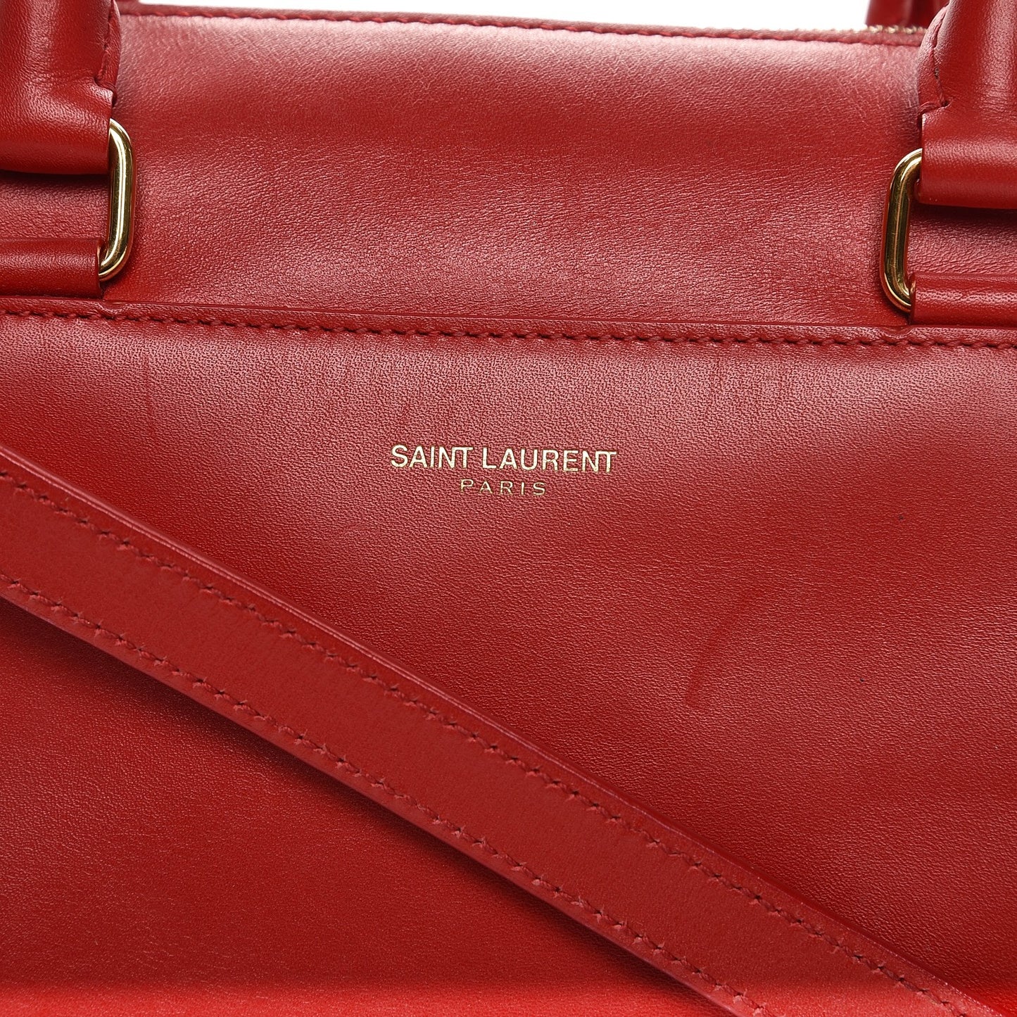Calfskin Classic Baby Duffle Red