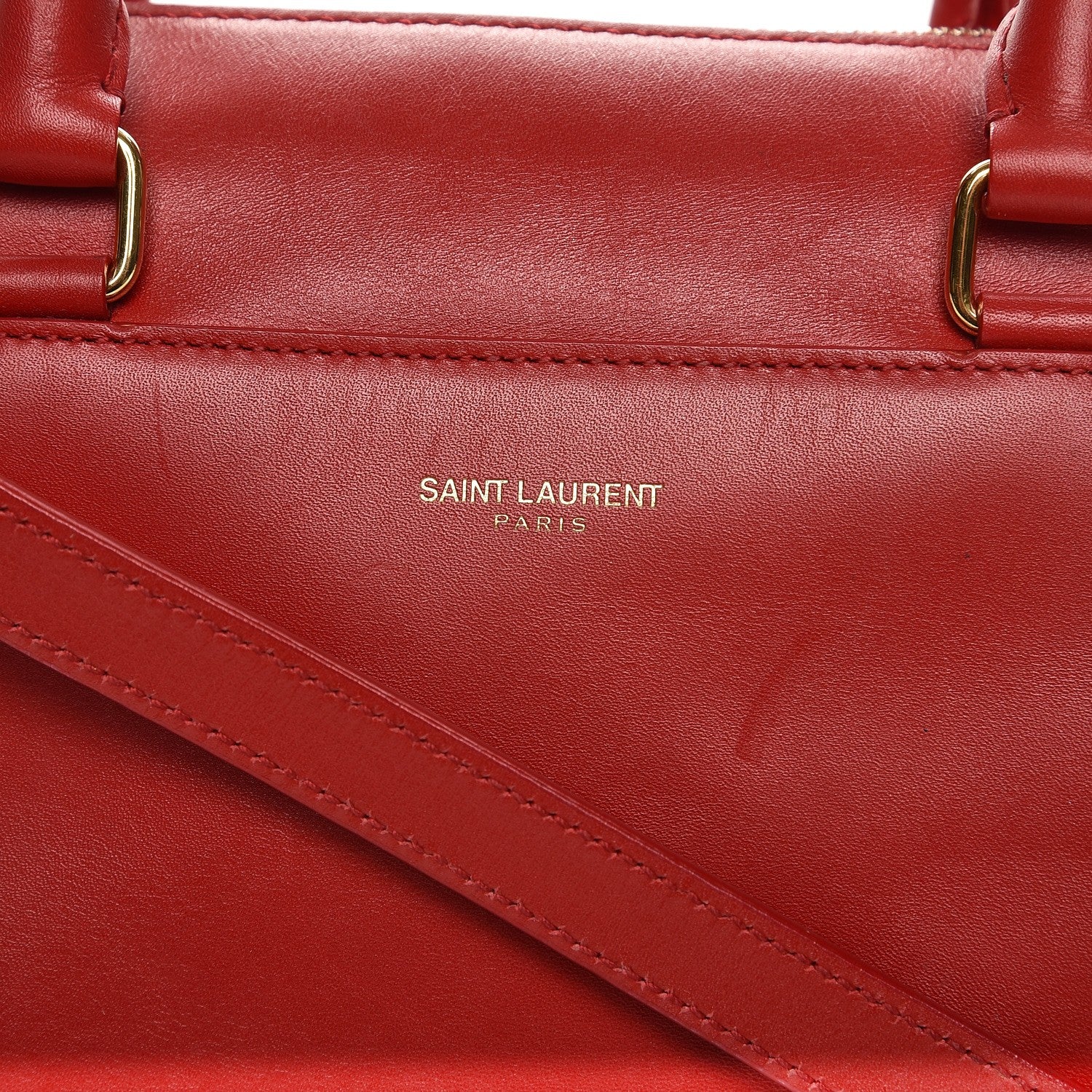 Saint Laurent Calfskin Classic Baby Duffle Red 8 of 8