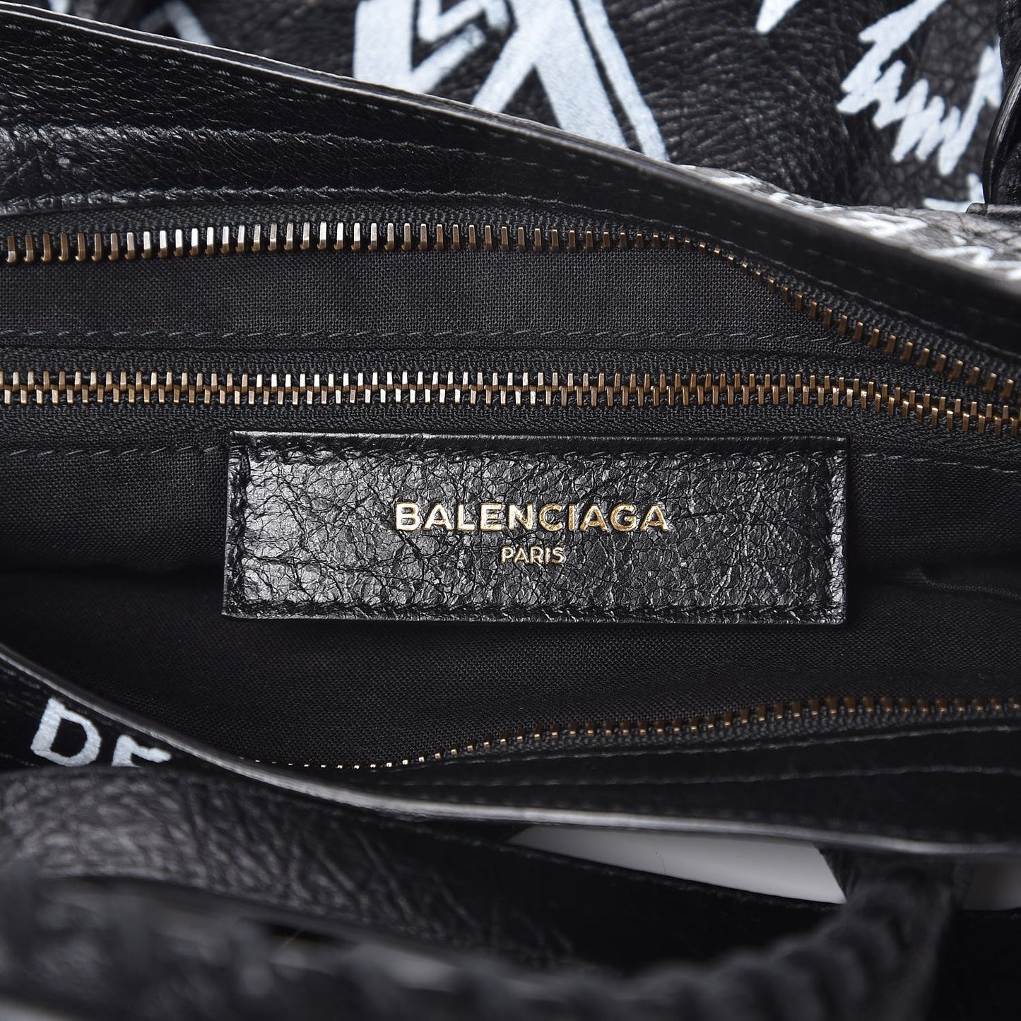 Agneau Classic Hardware Graffiti All Over S City Black