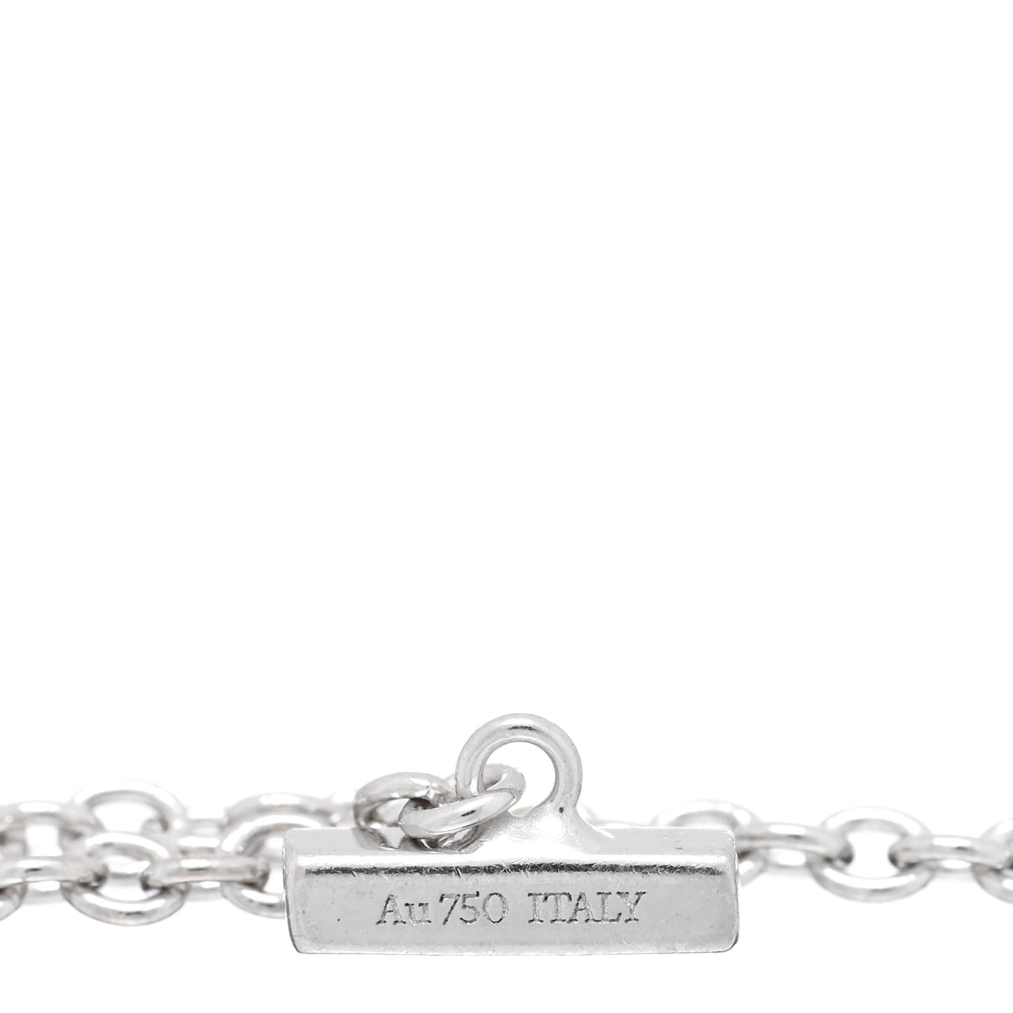 18K White Gold T Smile Bracelet