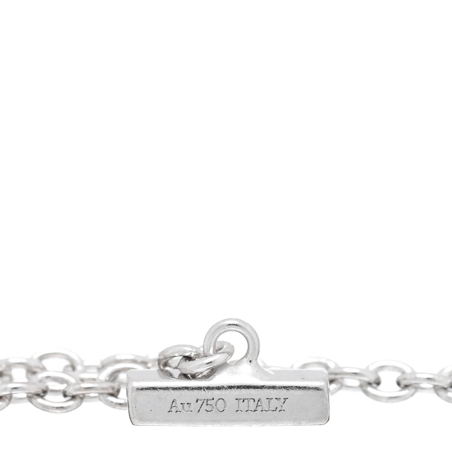Tiffany 18K White Gold T Smile Bracelet 3 of 3