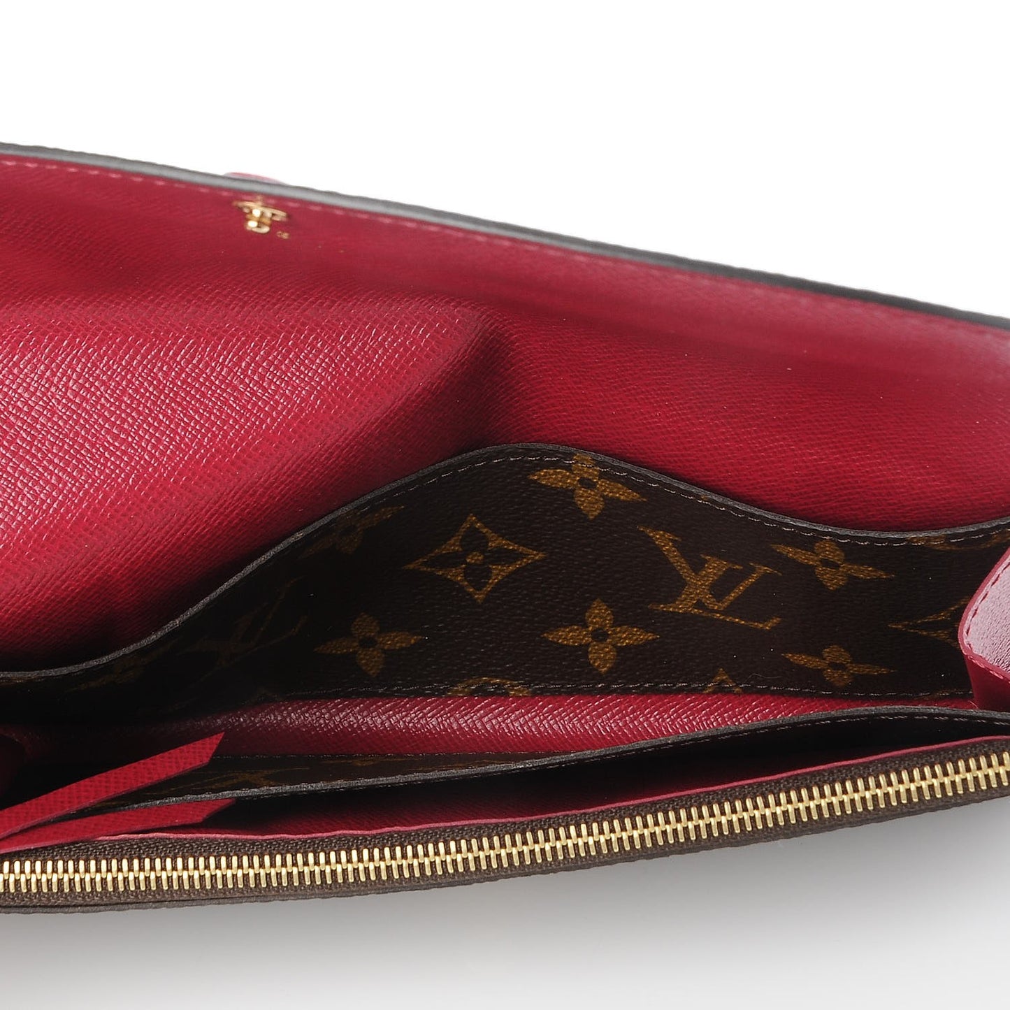 Monogram Emilie Wallet Fuchsia