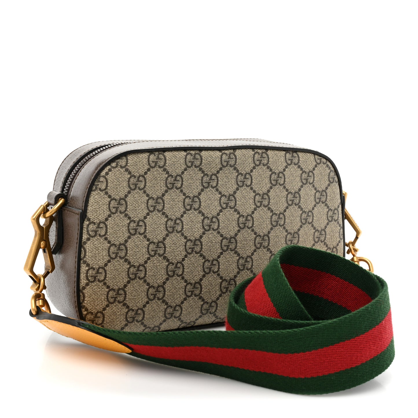 GG Supreme Monogram Web Neo Vintage Shoulder Bag Beige New Acero Crop