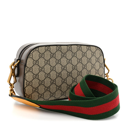 Gucci GG Supreme Monogram Web Neo Vintage Shoulder Bag Beige New Acero Crop 3 of 10