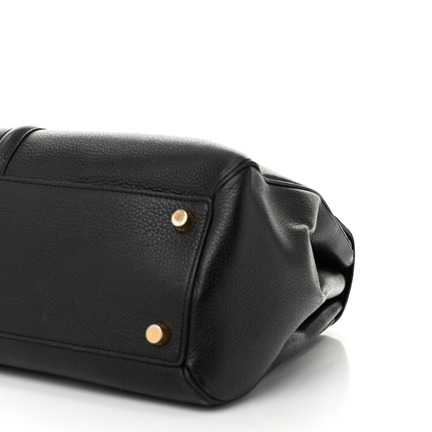 Grained Calfskin Classique 16 Top Handle Bag Black
