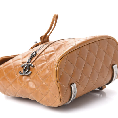 Chanel Glazed Calfskin Quilted Small Salzburg Backpack Brown 5 of 8
