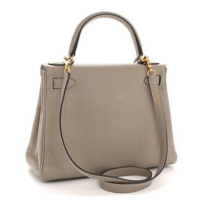 Hermes Togo Kelly Retourne 28 Gris Tourterelle 3 of 12