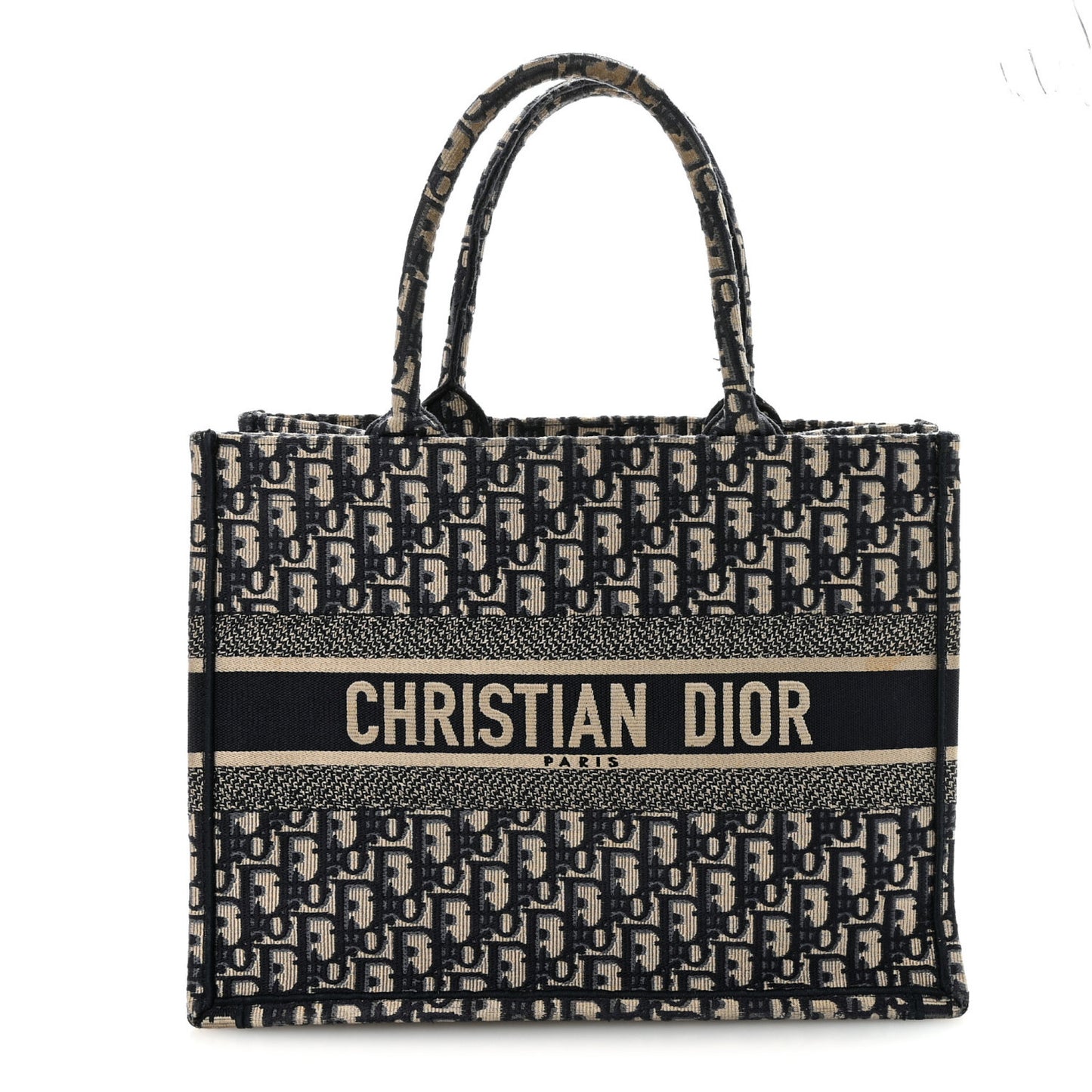 Oblique Medium Book Tote Blue Multicolor