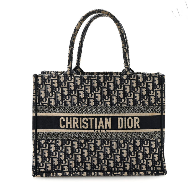 Christian Dior Oblique Medium Book Tote Blue Multicolor 1845514