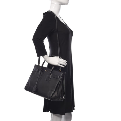 Saint Laurent Calfskin Small Sac De Jour Black 3 of 13