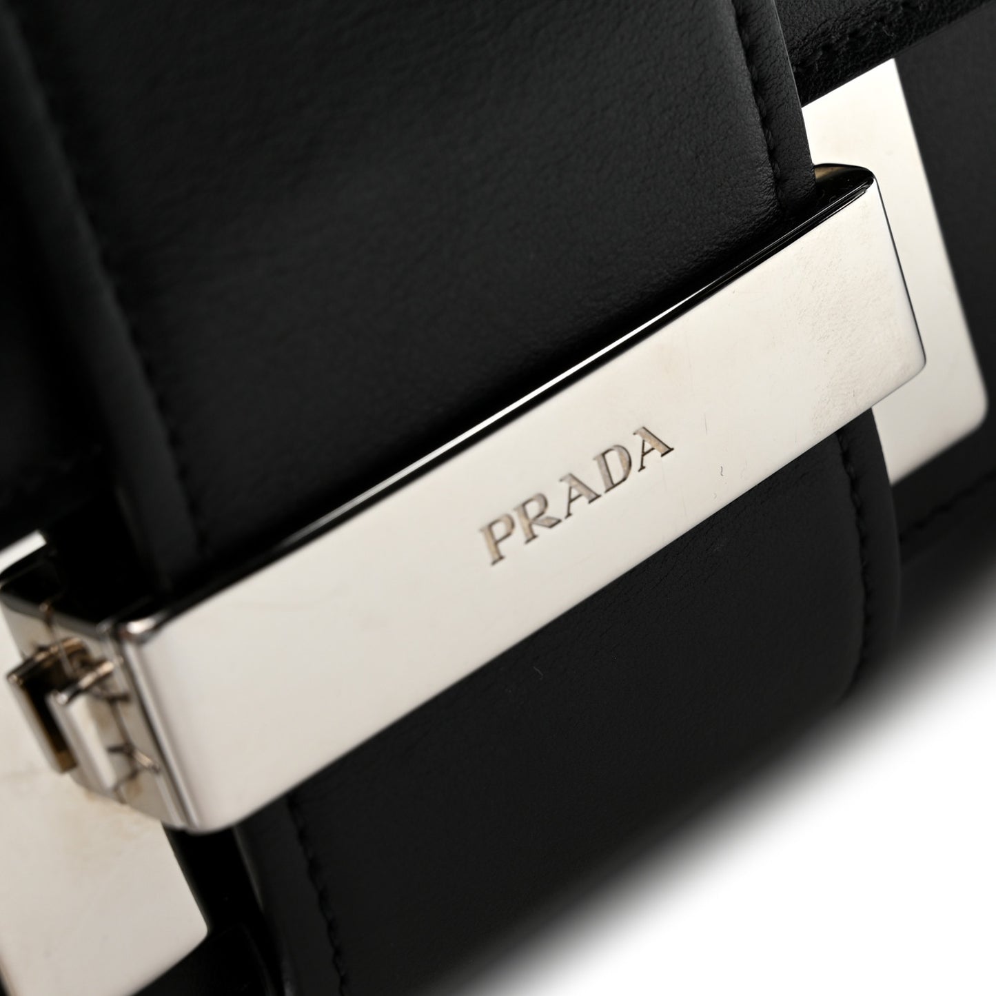 City Calfskin Ribbon Bag Black