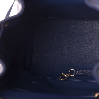 Chanel Caviar Quilted Business Affinity Backpack Blue 4 of 12