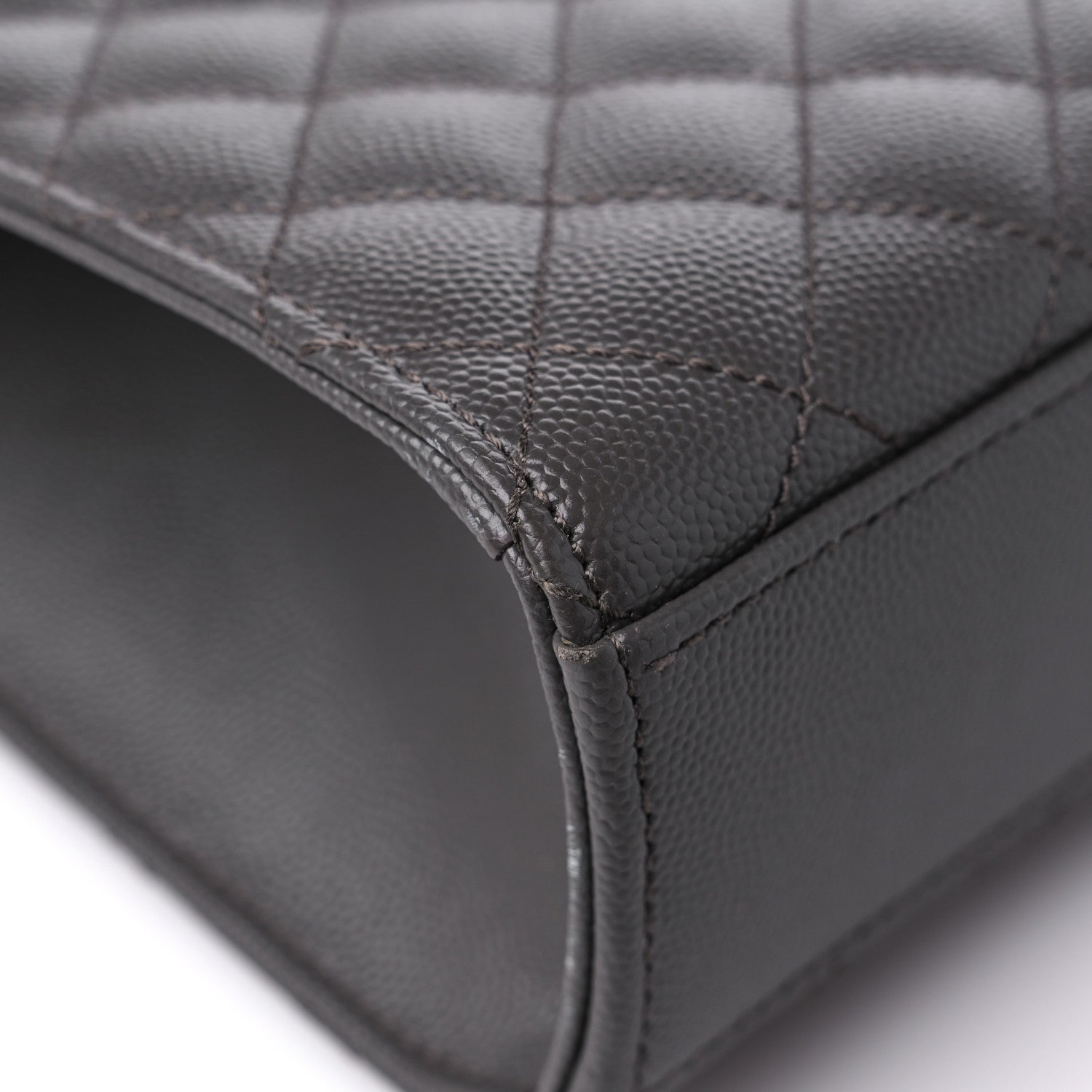 Saint Laurent Grain De Poudre Textured Mixed Matelasse Large Triquilt Monogram Satchel Earth 10 of 13
