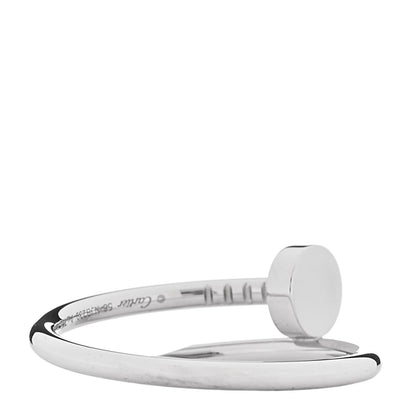 Cartier 18K White Gold Small Juste Un Clou Ring 56 7.75 3 of 5