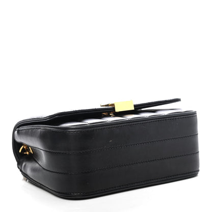 Saint Laurent Lambskin Matelasse Monogram Small Vicky Chain Bag Black 3 of 4