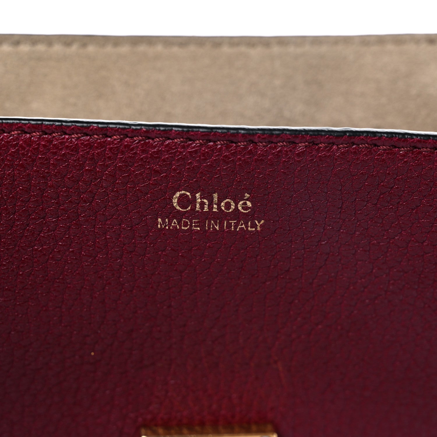 Chloe Grained Lambskin Drew Shoulder Bag Wine Purple 6 of 12