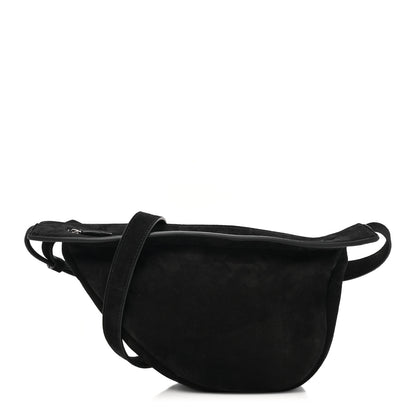 The Row Suede Small Slouchy Banana Bag Black 1 of 12