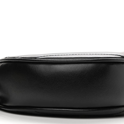Saint Laurent Calfskin Matelasse Chevron Round Vinyle Camera Bag Black 9 of 11