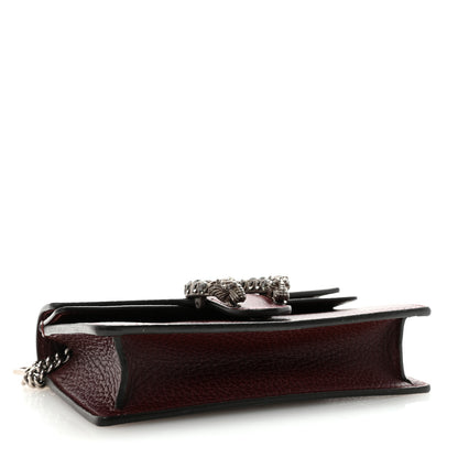 Gucci Dollar Calfskin Crystal Super Mini Dionysus Shoulder Bag Vintage Bordeaux Black Diamond 4 of 9