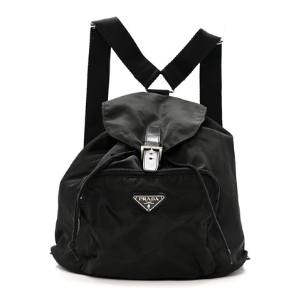 Prada Tessuto Nylon Vela Cinch Backpack Black 1 of 12