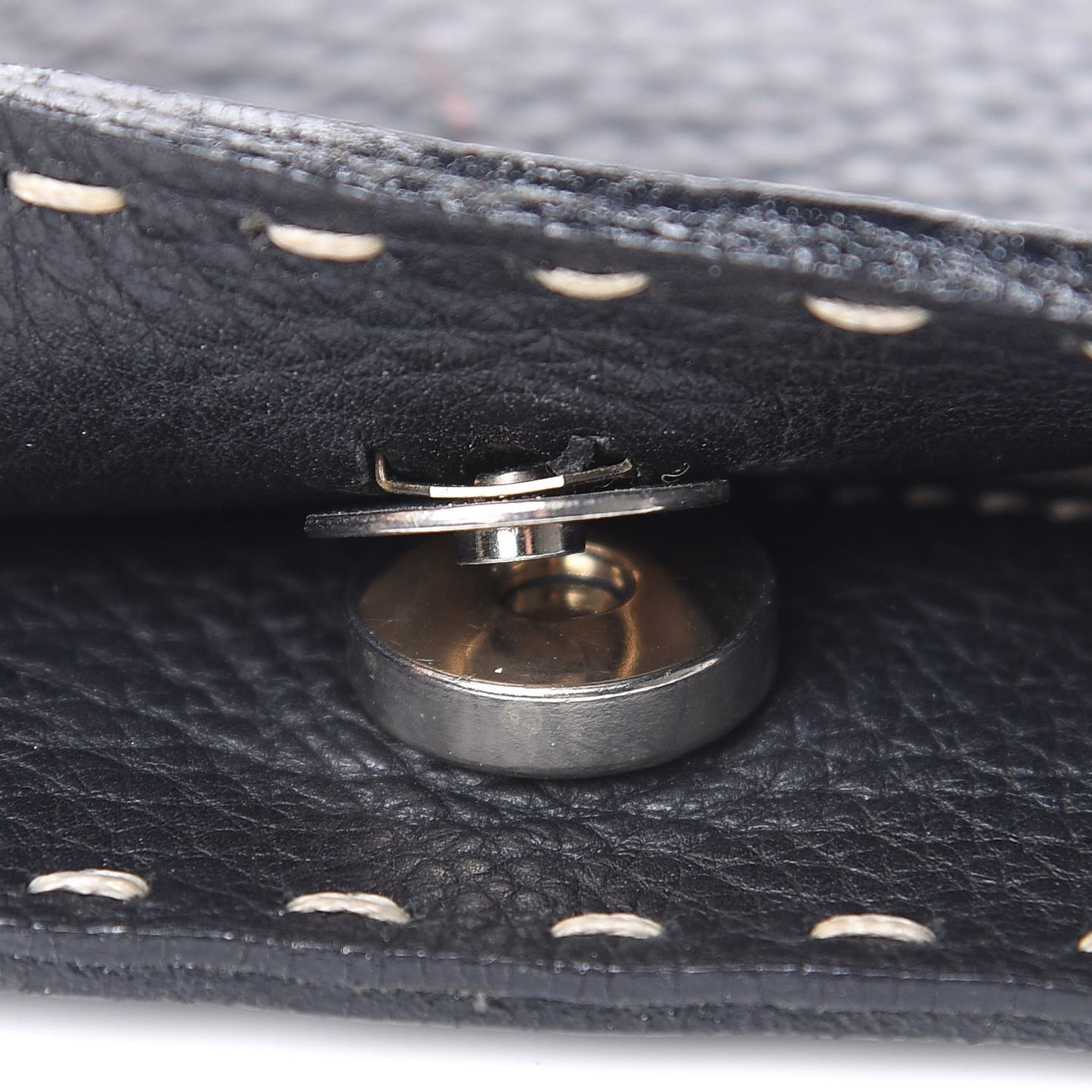 Calfskin Romano Selleria Crossbody Bag Black