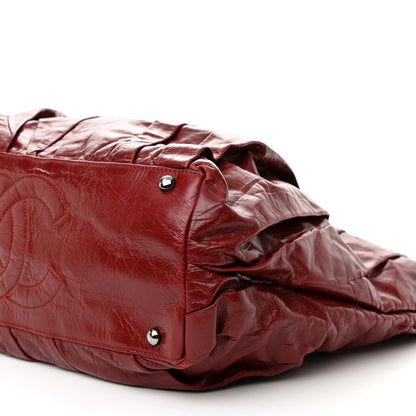 Chanel Glazed Calfskin Twisted Large Tote Red 9 of 10