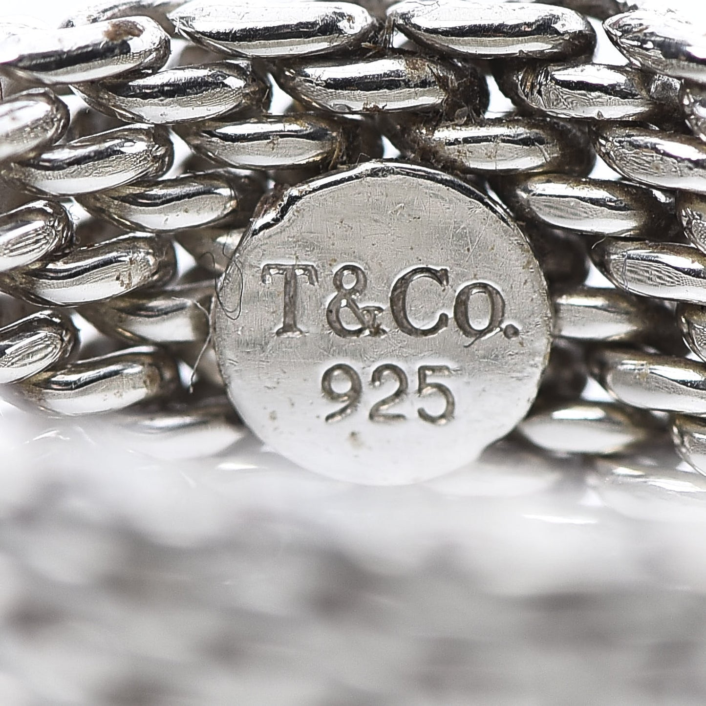 Sterling Silver Mesh Somerset Ring 58 8.25