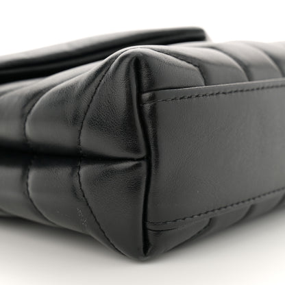 Saint Laurent Calfskin Y Quilted Monogram Toy Loulou Crossbody Bag Black 11 of 12