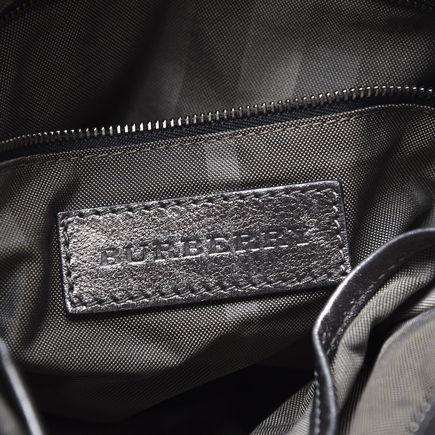 Burberry Metallic Calfskin Shoulder Bag Anthracite 5 of 11