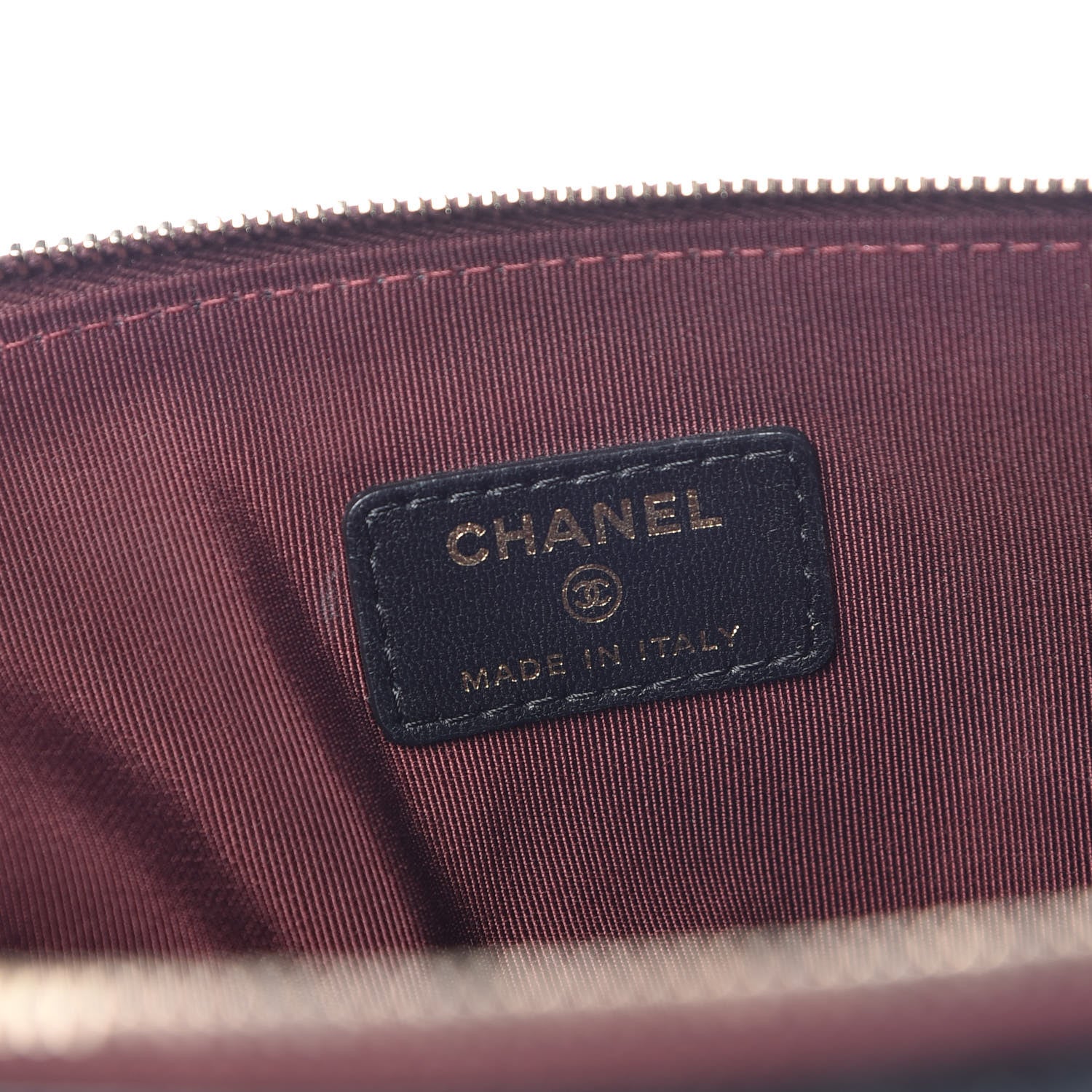 Chanel Lambskin Quilted Large Flap Cosmetic Case Black 8 of 13