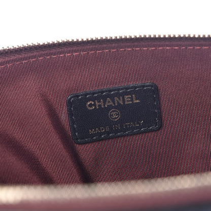 Chanel Lambskin Quilted Large Flap Cosmetic Case Black 8 of 13