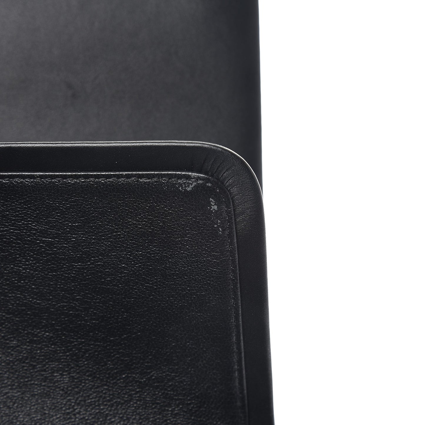 Patent Quilted Maxi Double Flap Black