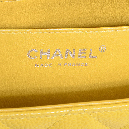 Chanel Caviar Maxi Single Flap Yellow 7 of 8
