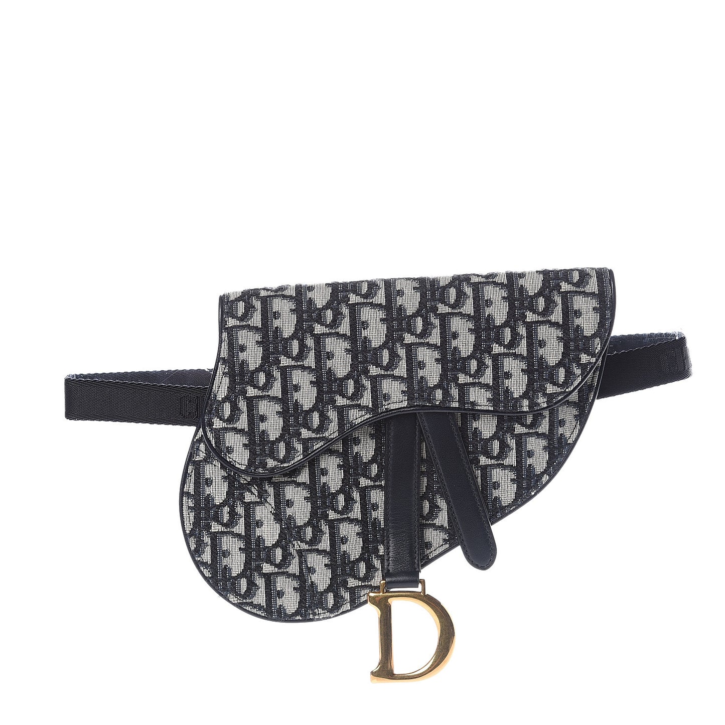 Oblique Saddle Belt Bag Blue