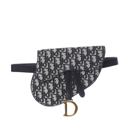 Christian Dior Oblique Saddle Belt Bag Blue 1 of 10
