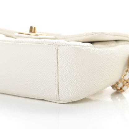 Chanel Caviar Quilted Mini Chain Soul Flap White 11 of 12